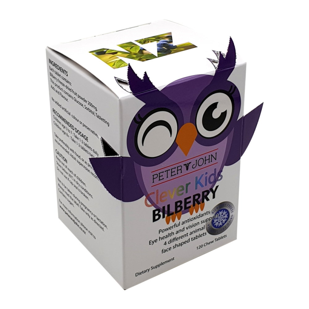 Peter&John Clever Kids Bilberry 120Tabs