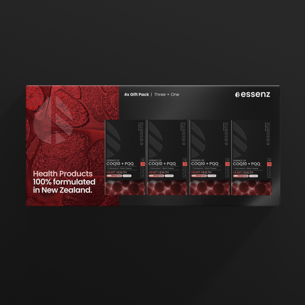 HEART HEALTH ESSENCE 60 CAPS (COQ10+PQQ +EXTRA) 3+1